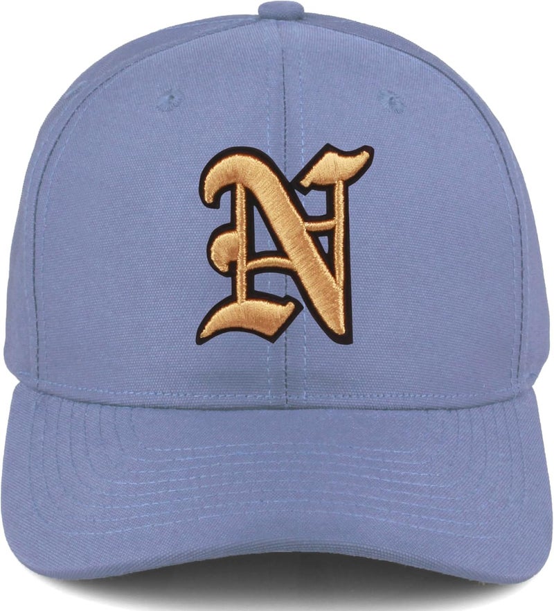 Daxton Store Premium Mid Profile Hat Semi Curved Visor Cap Black Gold Gothic Embroidered A to Z Letter Number Initial - Image 2